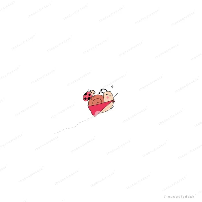 Small cluster of red hearts on an empty field