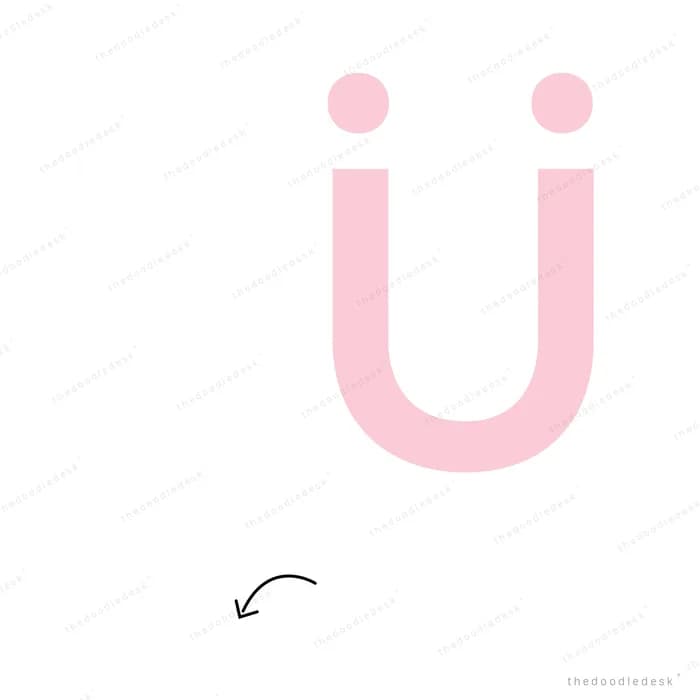 Large pink horseshoe magnet with an arrow