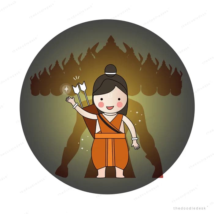 Girl in an orange dress releasing glowing fireflies in a dark forest circle