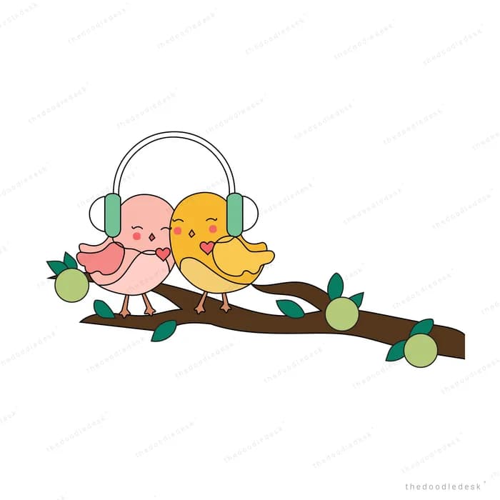 Baby asleep in a cradle hanging from a flowering branch