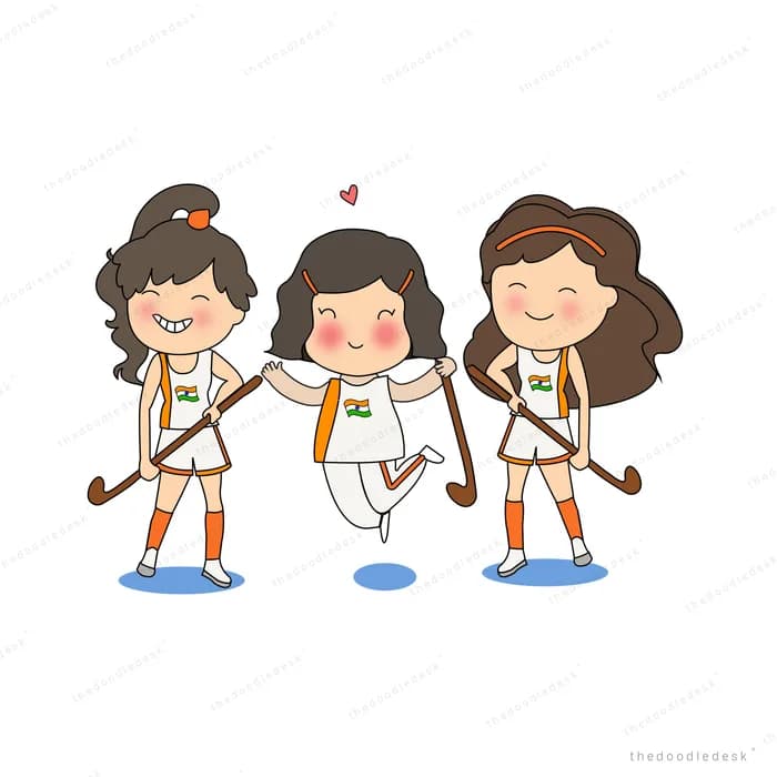 Three women standing together in a row with medals