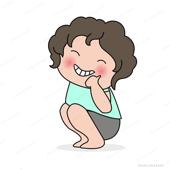 Girl sitting with her chin on her hand thinking