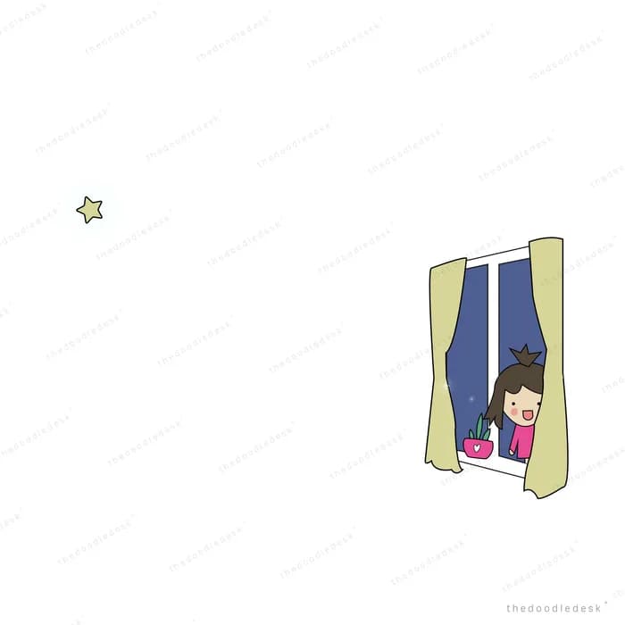 Small girl standing in a bright doorway