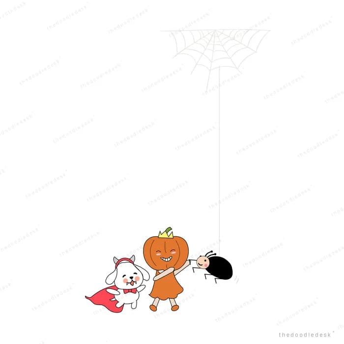 Two children in orange playing with an orb