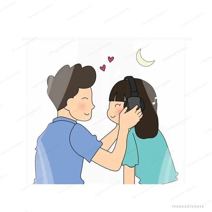 Man covering a woman's eyes as a surprise