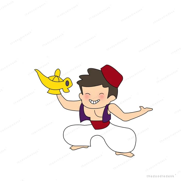 Boy in a fez catching flying bananas