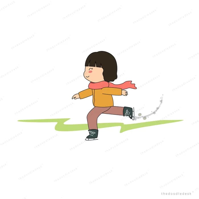 Girl running on grass with a beaded trail behind