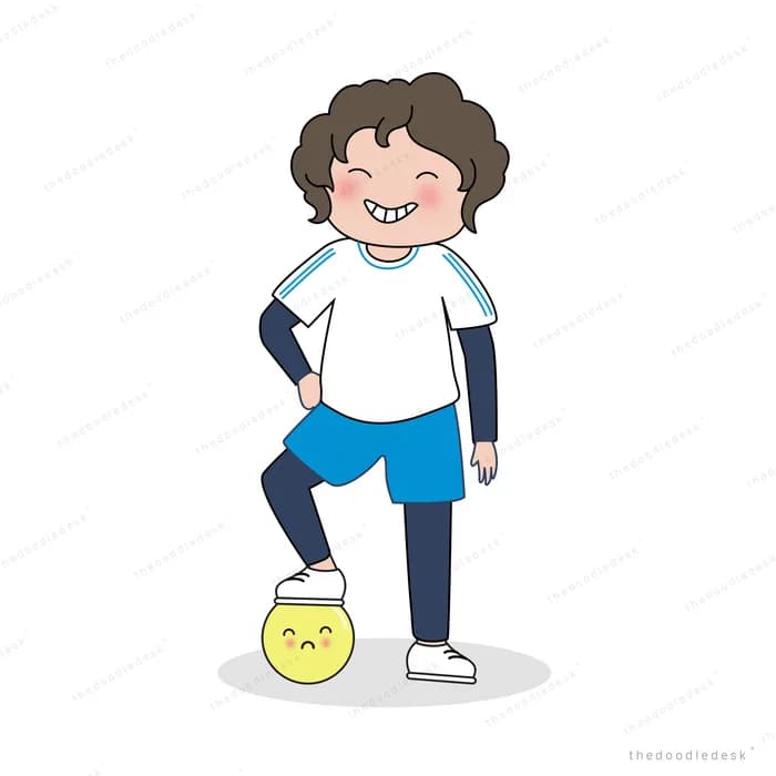 Boy standing beside a small yellow chick