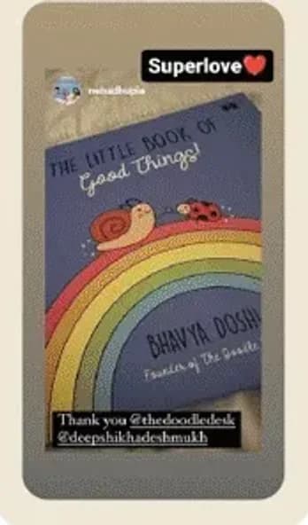 Neha Dhupia sharing The Little Book of Good Things!