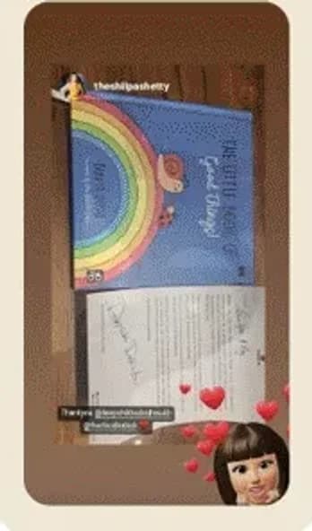 Shilpa Shetty sharing The Little Book of Good Things!