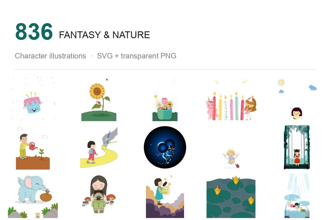 Fantasy & Nature pack cover