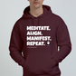 Unisex Oversized Hoodie - Meditate Align Manifest Repeat