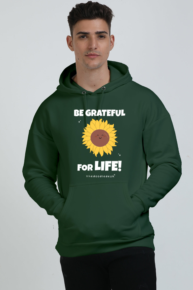 Unisex Oversized Hoodie - Be Grateful for Life