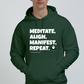 Unisex Oversized Hoodie - Meditate Align Manifest Repeat