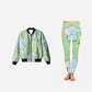 Happy Elephants Moods  - Coords Set for Women - Bomber Jacket with Leggings