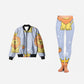 Happy Lion King Moods  - Coords Set for Women - Bomber Jacket with Leggings