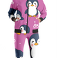 Moody Penguin  - Coords Set for Women - Bomber Jacket with Leggings